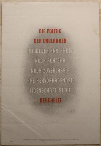 Wochenspruch der NSDAP: 1942: Folge: 50: Bismarck: Die Politik der Engländer...