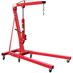 WilTec Grue d'atelier Pliable jusqu'à 1000 kg pour Atelier, Moteur, Jardin et Bien Plus Encore.