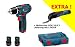 Produktbild BOSCH Accu-Schrauber GSR 10.8V + Multicutter GOP 10.8V inkl. 2 Accus + Koffer L-BOXX + 31 tlg. BIT-BOX