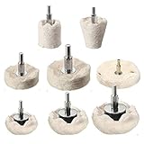 pulidora vidrio inland Adaptador de broca de calidad superior: Equipado con un adaptador de broca estándar para conectar el taladro eléctrico, los vástagos de las ruedas de pulido son redondos y continuos con forma hexagonal para que no se deslicen cuando estén en uso, se adapten a la mayoría de los taladros y se usen para máquinas de pulido neumáticas o eléctricas.