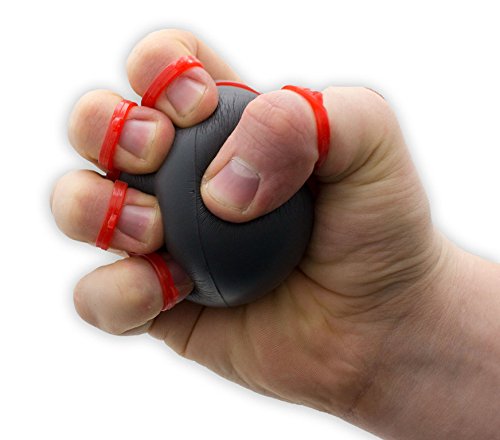TheraPie Exerciser mit doppeltem Ring | Handtrainer | Fingertrainer | Trainingsgerät für die Muskulatur der Hände und der Unterarme - 2