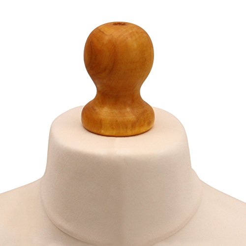 The Shopfitting Shop Schneiderpuppe, weibliche Form, Holz-Fuß mit 3 Beinen, Größe 42, Weiß - 4