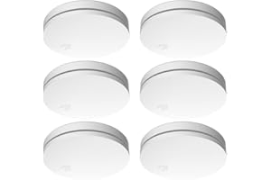 ELRO FS4610 | Set de 6 Detectores de Humo | Kit de Montaje Magnético | Batería de 10 Años | Conforme a la Norma Europea EN14604 | Blanco | Set de 6 Unidades