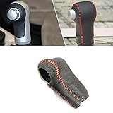 Cobear-Leder-Schalthebelabdeckung besteht aus der ersten Hautschicht, ist weich und atmungsaktiv. Darüber hinaus sind Schweiß absorbierend, rutschfest, kratzfest, verschleißfest, kein Abblättern, kein Verblassen, sodass Sie ein hervorragendes Preis-Leistungs-Verhältnis erzielen.