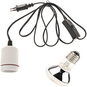 Sharplace 1 x Keramik Emitter Wärme Haustier Reptil-Heizstrahler 220V Glühlampe - Weiß