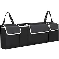Sac Organisateur De Coffre De Voiture Imperméable - Rangement Pliable Avec Velcro Pour Voyages Et Famille