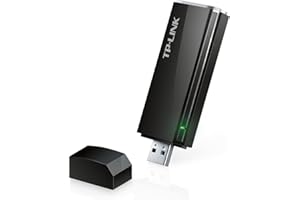 TP-LINK Archer T4U - Adaptador Inalámbrico USB de Banda Dual (AC 1300Mbps, WPS, USB2.0/3.0, Cable de extensión USB), negro