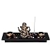 Produktbild OM HOME Ganesh Statue Buddha Figur Sitzend Art Zen-Garten Kerzenhalter Kerze Dekoration FENGSHUI