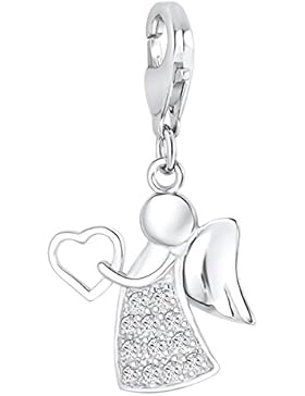 Rafaela Donata Charm Collection Damen-Charm Engel 925 Sterling Silber Zirkonia weiß  60600144