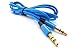 Price comparison product image iPro Accessories Samsung Galaxy S9/S9 Plus/S8/S8 Plus Aux Cable, 3.5mm Premium Auxiliary Audio Cable (1. Meter) Aux Cable for Galaxy S9/S9 Plus/S8/S8 Plus Aux Cable, [Auxiliary Cable] (Audio Cable) (Blue)