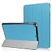 Produktbild Neues iPad 9.7 Zoll 2018 / 2017 Hülle, Smart Cover Case mit [Auto Schlaf / Wach] HZSSEC Ultra Dünn Superleicht Schutzhülle PU Leder Hülle Tasche Standfunktion für New Apple iPad 9.7 2018 / 2017, Blau