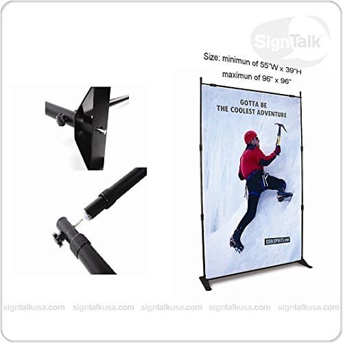 Sign Talk Telescopic Banner Stand Step and Repeat (8x8ft) by Sign Talk