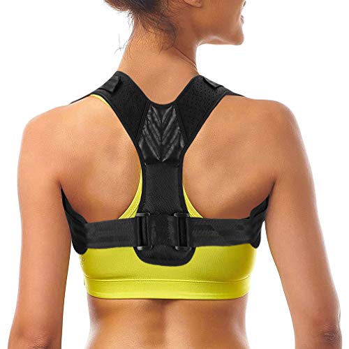 Rottay Correttore di Postura Spalle Schiena Supporto, Fascia Traspirante Regolabile Posturale Correzione per Uomo e Donna, Raddrizza Spalle Busto Dritta Tutore Postura Supporti per Schiena