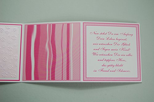 Patengeschenk/Patenbrief/Erinnerungsbox – rosa für Taufe *HANDMADE* - 6