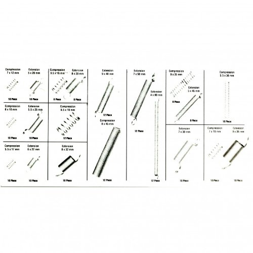 Federn Druckfedern Zugfedern 200tlg. Sortiment - 2