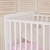 Puckdaddy Babybett „Wolke“ 140 x 70 cm weiß, auch als Kinderbett nutzbar - 2