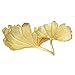 Produktbild CCDZ Kreatives Metall Tablett Ginkgo Biloba Schmuck Platte Goldring Ablage Tray Schmuck Trays Display Tray