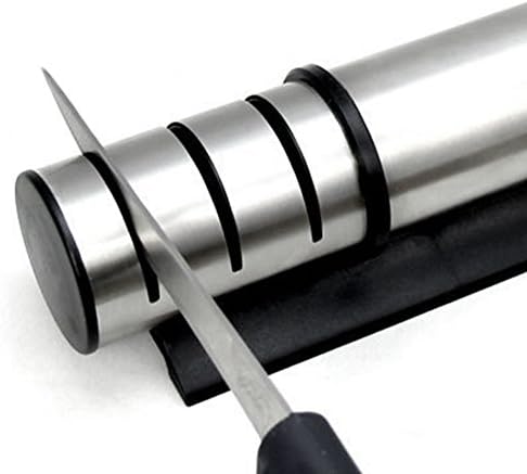 Professional Knife Sharpener, 3 Stage Professional Manual Kitchen Knife Sharpener,Diamond Coated Sharpening Wheel System for for All Kinds of Knives