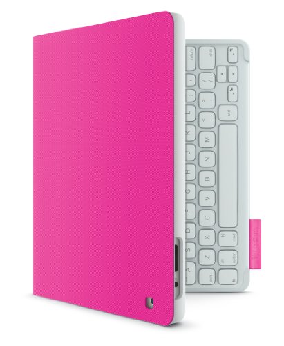 Logitech Keyboard Folio for iPad 2/3/4 (deutsches Tastaturlayout, QWERTZ) fantasy pink