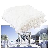 Filet Ombrage pour Jardin, Filet de Camouflage Blanc Pur, Filet Camouflage Blanc, Filet Camouflage Neige, Filet Ensoleillement Filet for Les Jardins Extérieurs Ombragés, Plusieurs Tailles