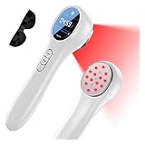 Portable Near Red Light Device For Body Joint, Cozion Infrared Red Light Device Portable Cold Red Light Device Infrared Lampe For Human/pets (15x650nm +3x808nm)-white