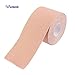 Produktbild Carry stone 5 mt * 5 cm Muskelband Kinesiologie Gummiband Seil Sport Physio Muskelzerrung Verletzungen Unterstützung 1 Stücke Beige Langlebig und Praktisch