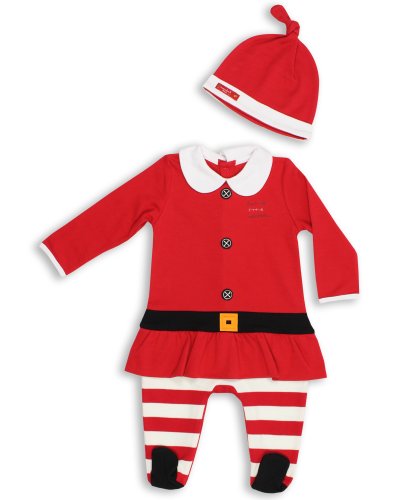 The Essential One - Baby Girl Mrs Santa Suit -0-3 Months EO149