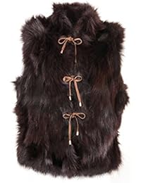 Zerimar Chaleco Retal Zorro de pelo Solo Talla X-Large Color Marron