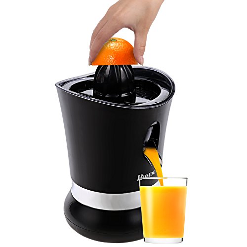 Homdox Zitruspresse Elektrisch Edelstahl Citruspresse Saftpresse Tropf-Stop-Funktion Schwarz 85 Watt für Orangen Grapefruits Limetten Zitronen - 2