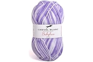 Laines Cheval Blanc - BABYLUX COLOR fil à tricoter layette 50g 100% acrylique - Idéale pour le tricot bébé
