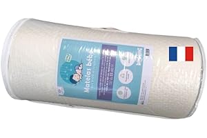 Easy Dort - Matelas de Voyage bébé 60x120 cm Matelas Pratique, sans Plis et séparations 120x60x5 cm