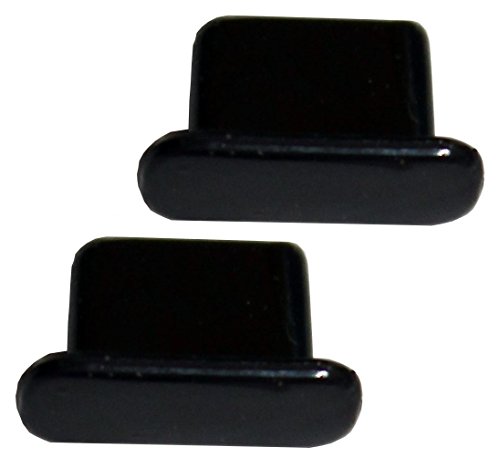 2x iPrime® Staubschutz Stöpsel Lightning Dock Anschluss Lightning-Eingang Schutz für Apple iPhone 7, iPhone 7 Plus, iPhone 6/6s, iPhone 6 Plus/6s Plus, iPhone 5/5s/5c/SE, iPad Air, iPad Mini 1-4, iPad 4 in Schwarz [2 Stück]