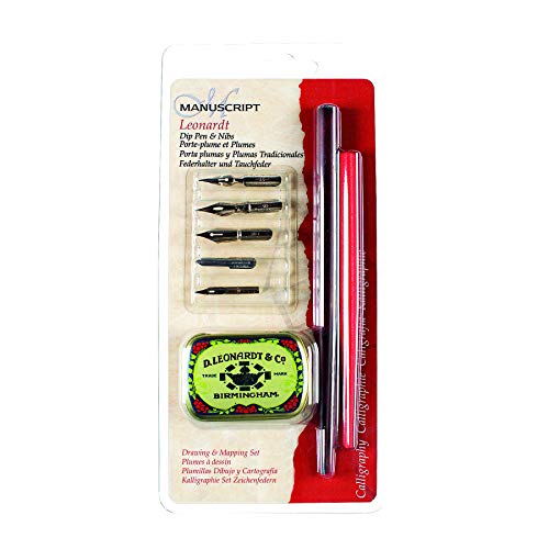 Manuscript - Juego de Plumas con Diferentes plumillas