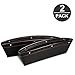 Produktbild [2 Stück]Car Seat Seiten-Schlitz-Taschen, Topist Premium Leder Universal Auto-Sitzablagefach Organizer Slot Catcher Organizer Box Füllt Lücken Zwischen Den Sitzen um Artikel Zu Verhindern Droping (Schwarz)