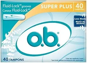 o.b O. B. Super Plus Absorbency Tampons 40-Count Box