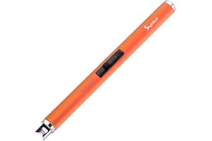 ‎SUPRUS SUPRUS Zapalniczka plazmowa, elektroniczna, potrójne bezpieczeństwo, ładowanie przez USB, pomarańczowa