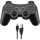JAMSWALL Wireless Controller für PS3, Bluetooth Game Controller für Playstation 3 Double Shock 6-Achsen Rechargable Remote Ga
