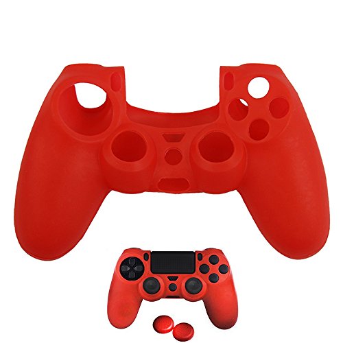 Preisvergleich Produktbild Silikon Schutzhülle für PS4 Controller Rot