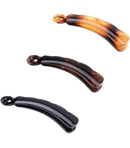 4 Bananenspangen-Fisch-Design – Bunte Haarspangen Für Lange Haare, Praktisch & Stylisch