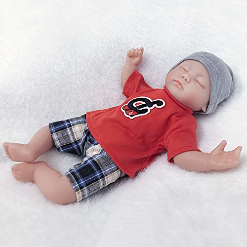 Ánimo Muñeco bebé con 3 Ropas de Moda,Muñeco Vestido con Silicona movible mienbros y Cabeza,Regalo para Niños más Que 3 años.