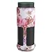 Produktbild MoKo Amazon Echo Case Tragetasche, Premium PU Leder Hülle Schutzbox Schutzhülle Reisetasche für Amazon Echo Lautsprecher Bluetooth Wireless, mit Handschlaufe / Karabinerhaken, Blumen Violett