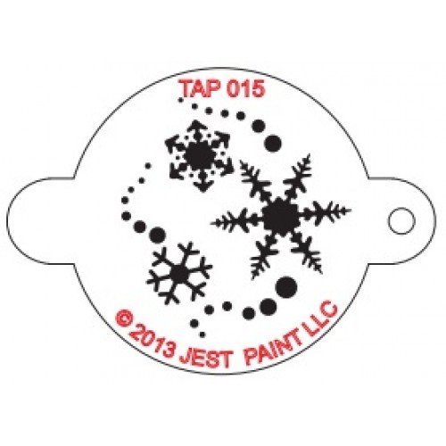 TAP Re-useable Face Paint Stencils - TAP015 Snowflakes