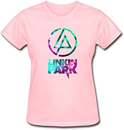 Rock Band Linkin Park Logo Lady Custom Short Sleeve T Shirts 100% Cotton