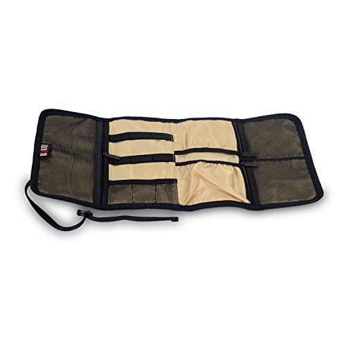 Faltbare Travel Organizer Elektronik Zubehör Tasche für USB-Kabel Ladegerät Akku Baby Healthcare Kit Fit Für Handy-Festplatte tragbar Wrap Digital Aufbewahrungsbeutel grau - 6