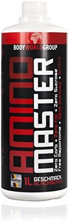 BWG Optimized Amino Master Amino Liquid with Vitamin B6, Blackberry, Muscle, 1er Pack (1 x 1000ml Bottles)