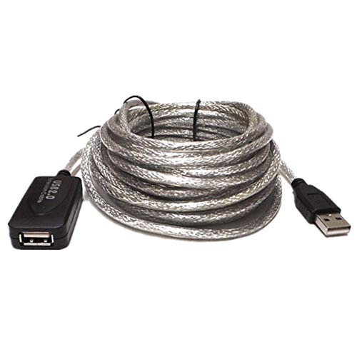 Preisvergleich Produktbild Usb2.0 Signalverstärkung Verlängerungskabel Netzwerkkarte Extender Mit Chip Transparent Crystal Black A