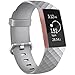 Produktbild Tobfit Unisex-Adult Kompatible, Sport Verstellbares Ersatz Armbänder für Fitbit Charge 3 (Grau, Small), S
