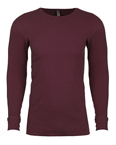 Next Level Herren Langarmshirt Rot - Maroon