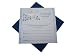 White Cotton Cards Baby Boys Announcement Cards and Envelopes (Blue, Pack of 8)