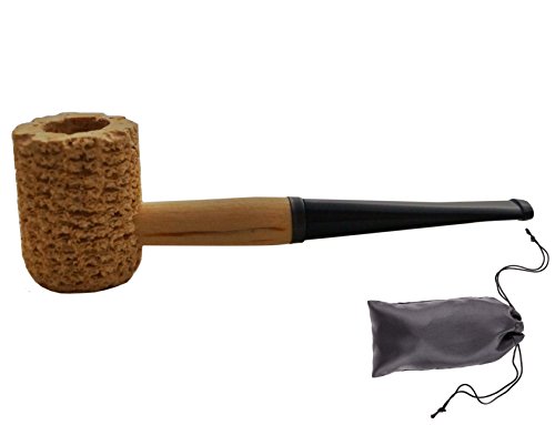 Original Corncob Pfeife - Regular , gerade - Tabakpfeife inkl. Pfeifenbeutel, Popeye